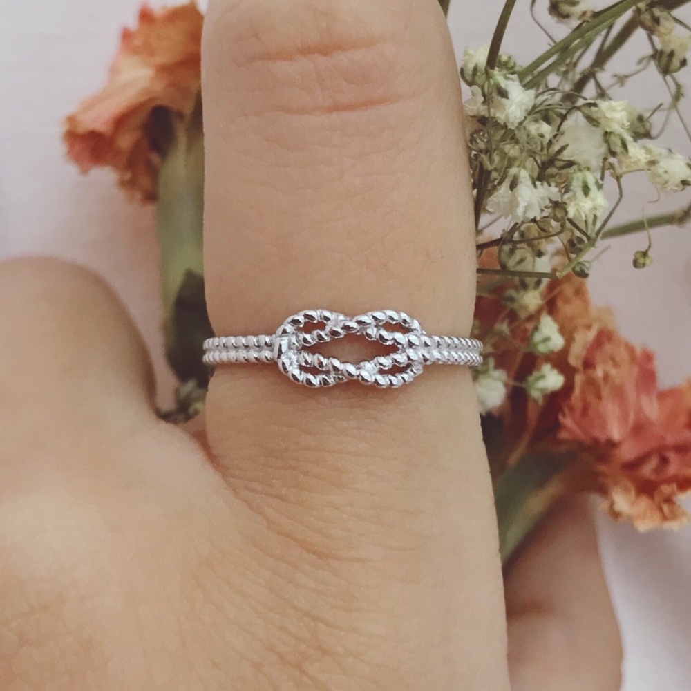 Knot Ring Full Sterling Silver